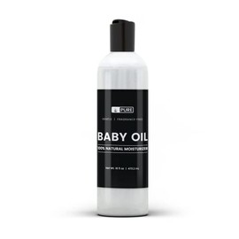 PURE ORIGINAL INGREDIENTS Baby Oil (16 fl oz) Natural Moisturizer, Gentle, Fragrance Free