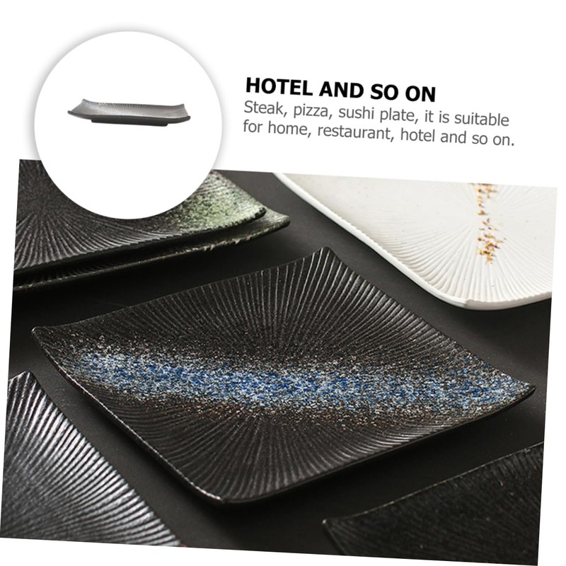 SHOWERORO Sturdy Japanese Steak Plate for Household Daily Use Multi-Function