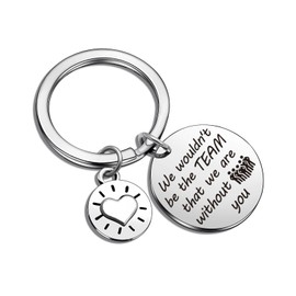 ASANHAO Team Keychain, Gifts for Employees, Jewelry for Coworkers, Employee Appreciation Gifts, Office Staff Keychains, Team Building Jewelry, Colleague Keyring, Coworker Leaving Present