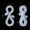 LIHAO Gutter Hooks 100 PCS Christmas Lights Hooks S-Shaped Gutter