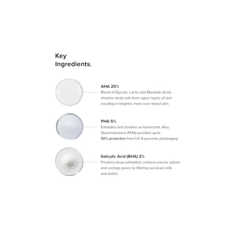 Minimalist 32% AHA PHA BHA Peeling Solution for Glowing Skin,