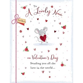 Piccadilly Greetings Valentine's Day Card Lovely Nan - 8 x 6 inches