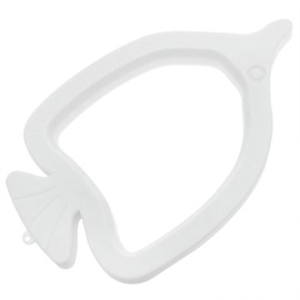 Dsjnf White Fish Feeding Ring Aquarium Fish Tank Mariculture Fishes Floating Feeder Feeding Ring for Fish Tank Fish Feeding Ring Circular with Sucker 2PCS