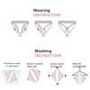 ZCOINS 4 Pieces Reusable Panty Liners Cloth Sanitary Pads Light