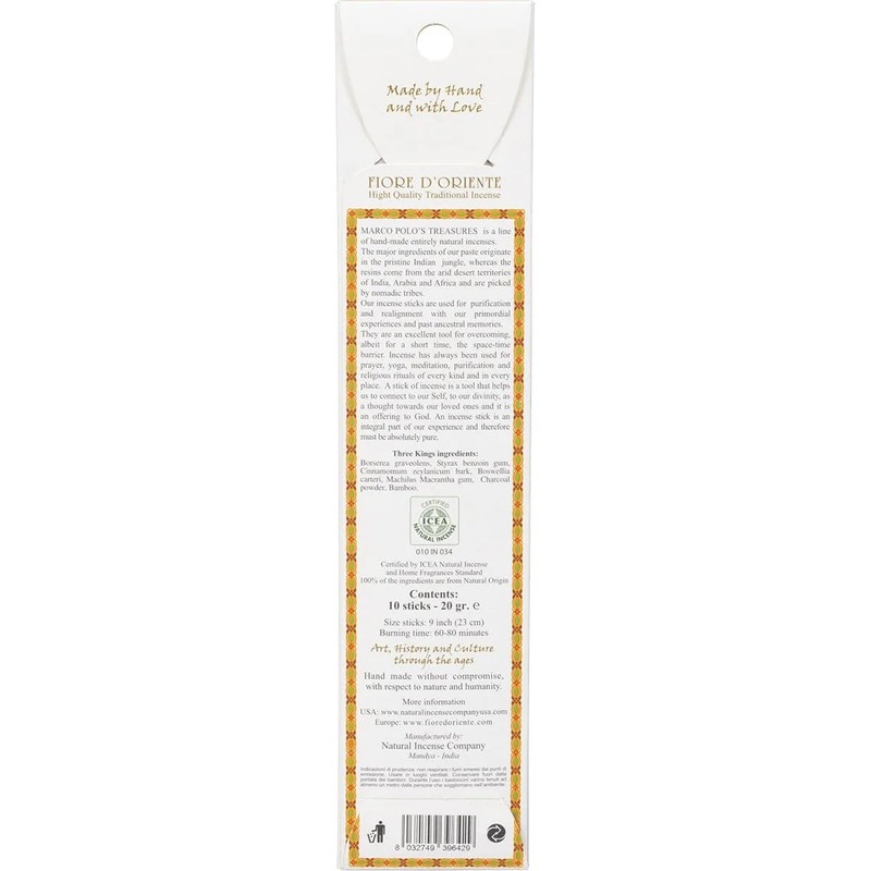Marco Polo's Treasures Three Kings Incense Sticks, Three Kings, Pack