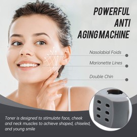 Jawline Exerciser - Set of 2 JVR Jaw Trainer Exercises, Double Chin Eliminator, Workout for Face, Jaw, Cheek and Neck, Defining Face Shape, for Men and Women