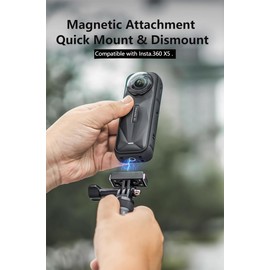 Magnetic Base for Insta.360 X5/ Ace Pro 2/ Ace Pro/Ace Action Camera Accessory, Magnetic Quick Release Adapter Tripod Adapter Mount for Vlogging & Travel
