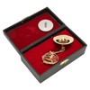 Miniature French Horn Model Brass Golden Stylish Exquisite Birthday Gift