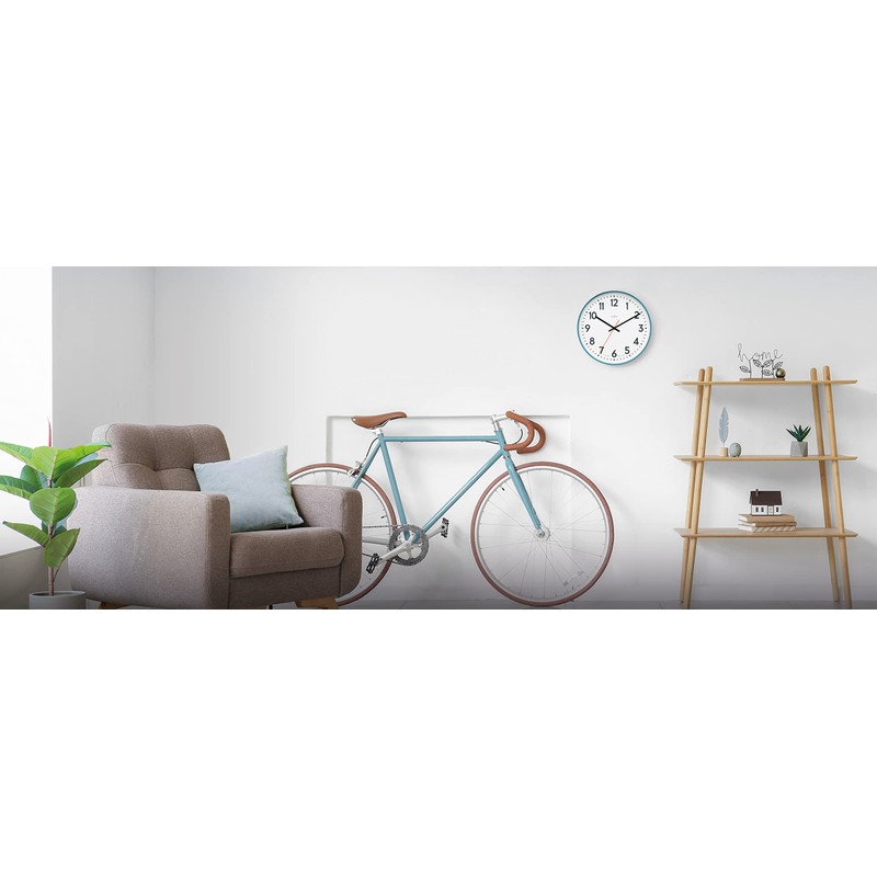 Acctim Hugo Modern Bright 30cm Wall Clock (Tangerine Dream)