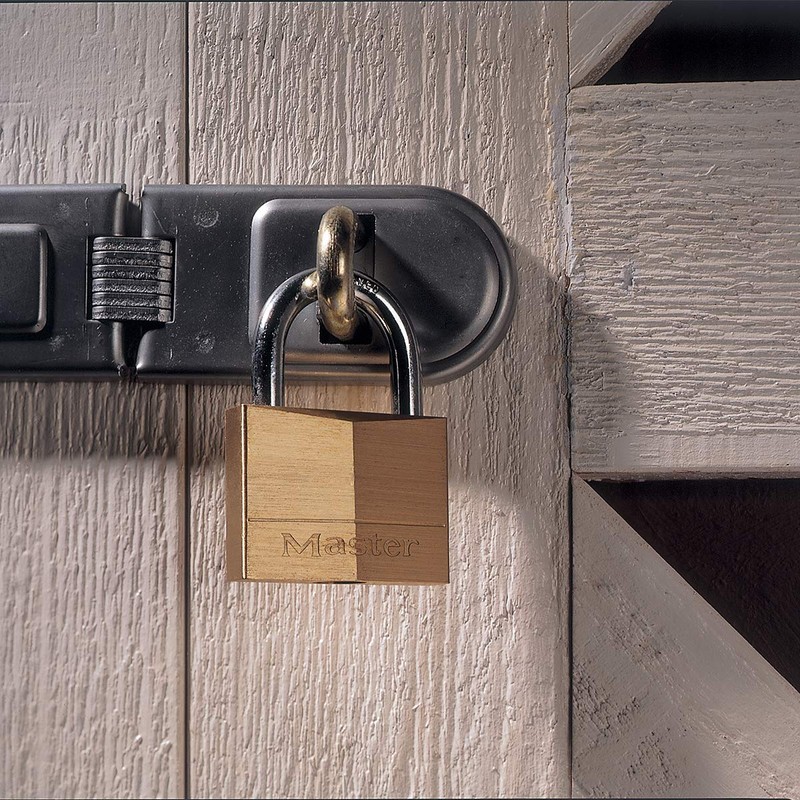 Master Lock 150EURD Key Padlock with Brass Body, Gold, 6,8