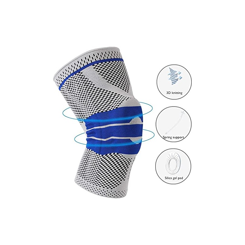 Knee Brace Compression Sleeve for Knee Pain Wraps Patella Stabilizer