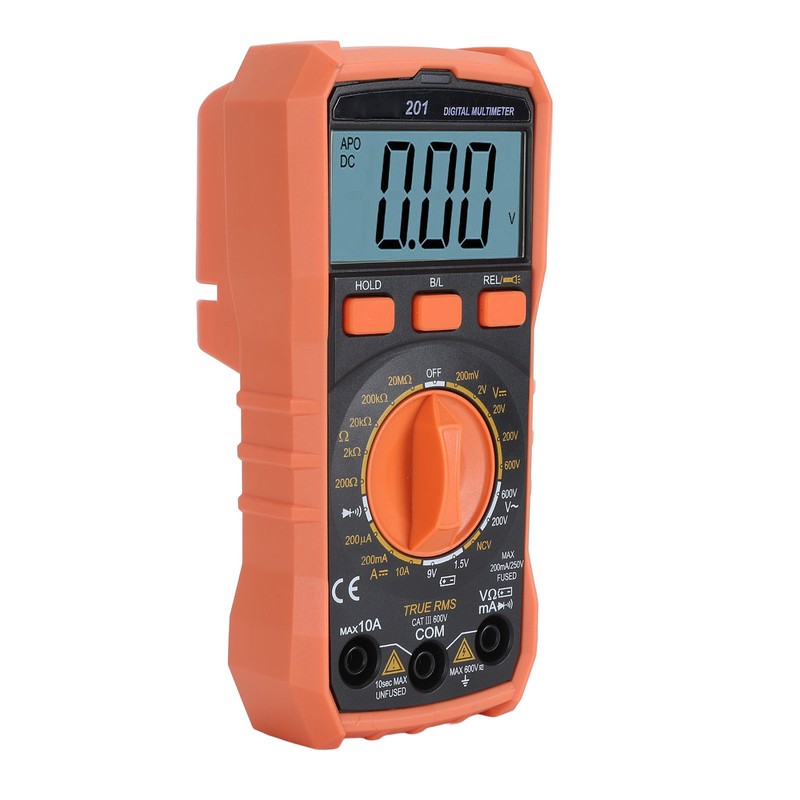 Digital Multimeter Multifunctional HD LCD Display Voltage Current Resistance Tester
