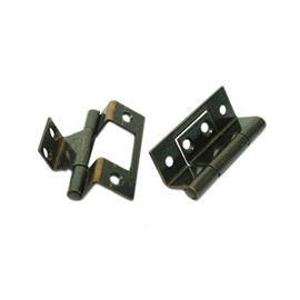 90 Degree Offset Hinges for Wooden Box Hinges 2 Inch Long X 5/8 Inch Width - 90° Inside Stop Offset Hinge Black Bronze Hinges Bench Lid Wooden Box Chest Cabinet (10 Hinges)