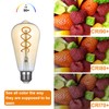 Vinaco Dimmable ST64 Edison Bulb 2200K Amber Warm, 4 Pack