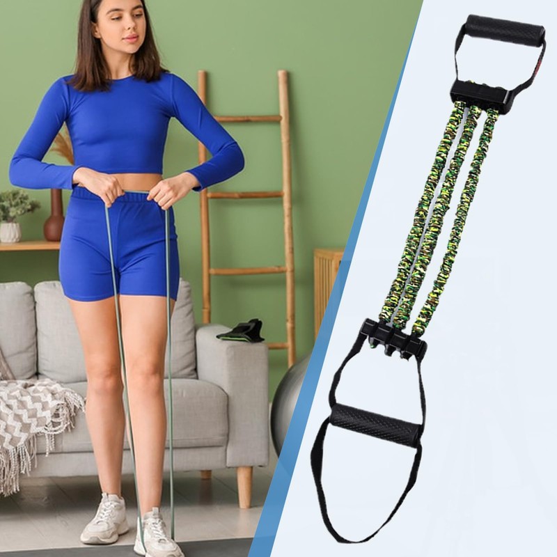 Workout Stretch Bands,3-Hole Resistance Stretcher - Adjustable 3-Hole Resistance Stretcher