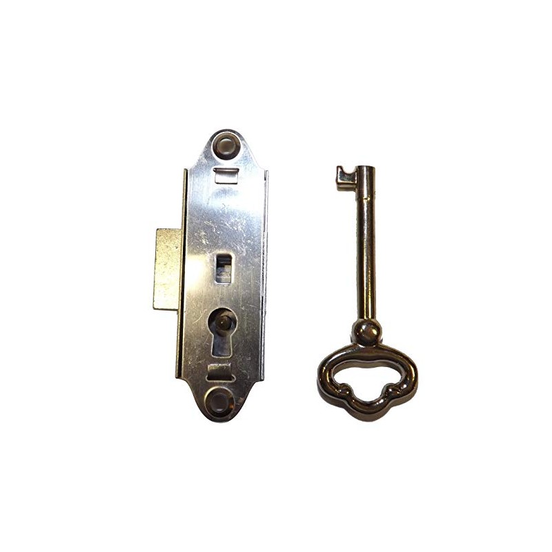 GRANDFATHER CLOCK DOOR LOCK & KEY SET NARROW NEW RIDGEWAY