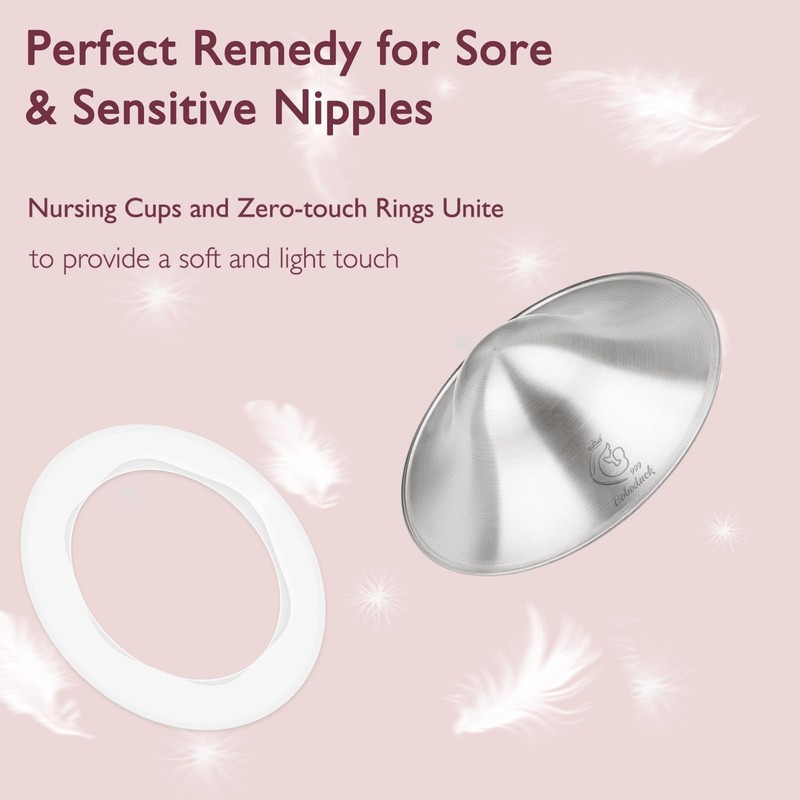 Boboduck 999 Silver Nipple Covers Breastfeeding - The Original Silver