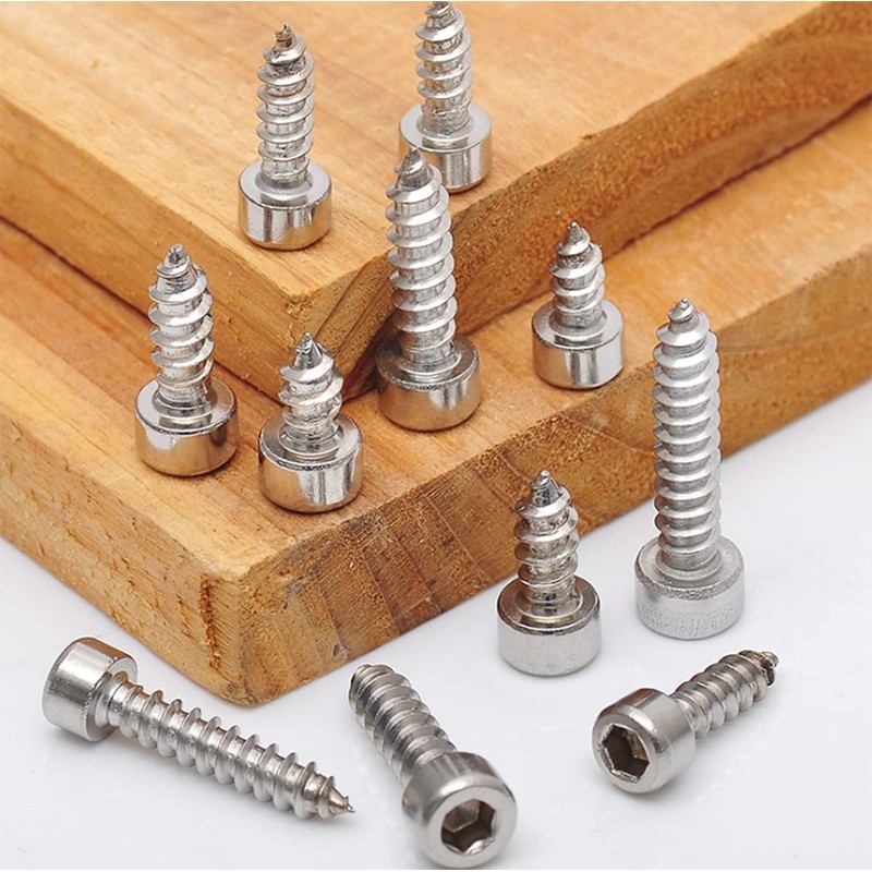 304 Stainless Steel Hexagon Socket Round Head Self Tapping Screws