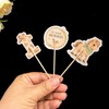 ALISSAR 36 Pcs My First Rodeo Cupcake Toppers, Western 1st