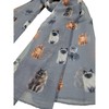 GFM Cat Print Scarf CT-036-BH-Grey, 42, CT-036-BH-Grey