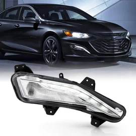 ACANII - For 2019-2022 Chevy Malibu Bumper Factory Style Turn Signal Light w/LED DRL Driving Fog Lamp RH Passenger Side