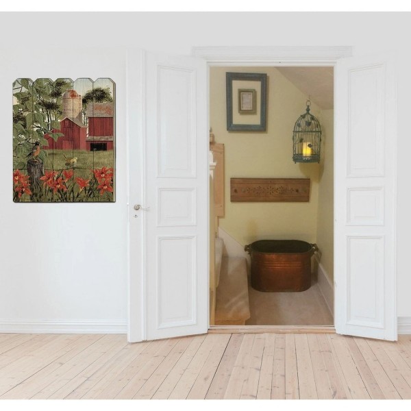 TrendyDecor4U Farmhouse "Summer Days" Printed Wall Art on a 16
