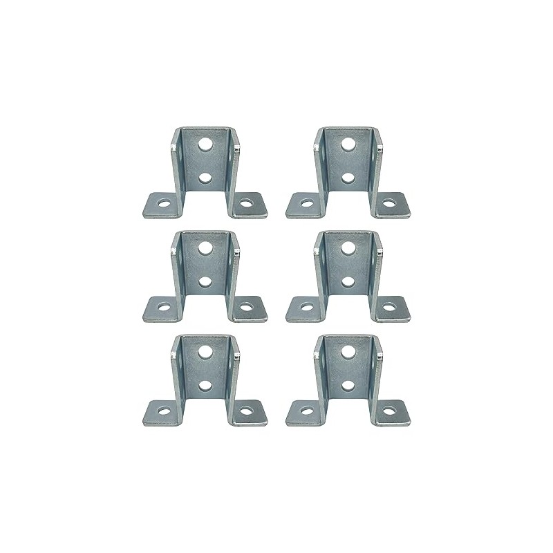 6 Pack - 8 Hole, Wing Shaped 90 Degree Connector