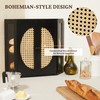 BRONYPRO Boho Rattan Corner Bread Box for Kitchen Countertop –