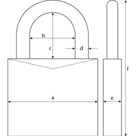 Abus 54ti/40HB63 Titalium Padlock LS