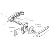 Lever Handle Lock Aluminium Alloy Entry Door Lock for 15‑20MM