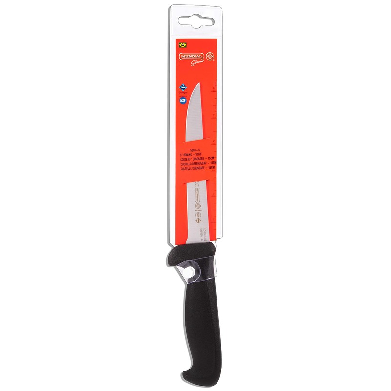 Mundial 6-Inch Stiff Boning Knife, Black
