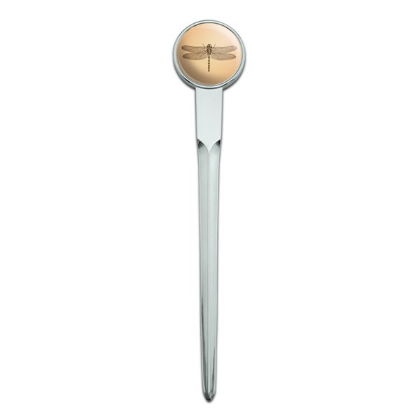 Dragonfly Vintage Insect Classic Chrome Plated Metal Envelope Letter Opener