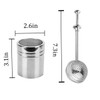 2 Packs Sugar Shaker 304 Stainless Steel Powdered Sugar Shaker