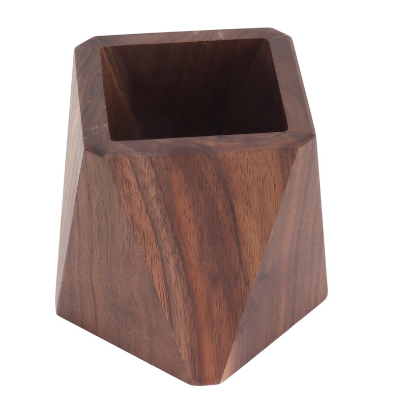 Cooking Utensil Container Smoothing Stable Large Capacity Simple Wooden Pen