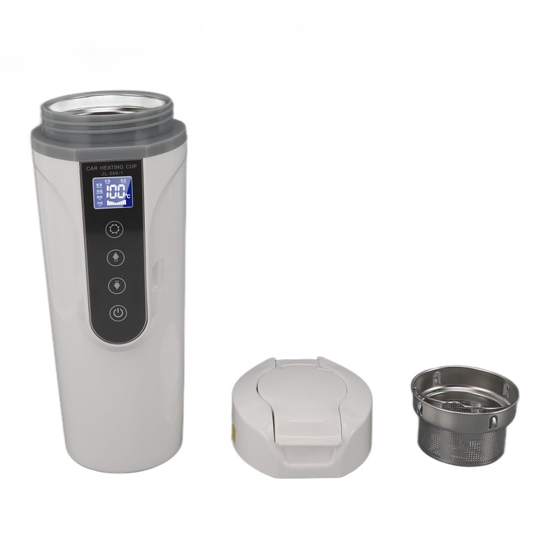 500ml Intelligent Screen Display Car Electric Kettle Car Electric Hot