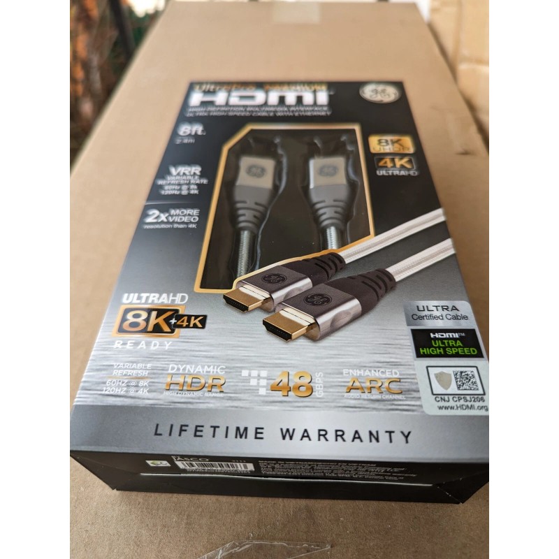 GE Gold Plated HDMI Cable 8K UHDR Ultra High-Speed 8