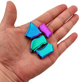 500g Irregular Ceramic Mosaic Tiles 2-4cm Mosaic Stones for DIY Mosaic Making Craft Hobby Art Home Decor Wall Decoration (Rainbow)