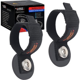 ULIBERMAG Strong Magnetic Hooks, Heavy Magnetic Tool Manager, Extension Cables, Hoses, Cables, Ropes, Tools, Pickup, RV and Workshop (Pack of 2)