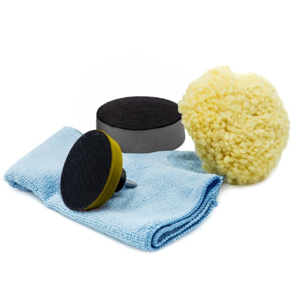 NOVUS 7232 | Multi-Purpose Buffing Kit | Contains 100% Wool