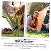 Kisangel 10pcs Adjustable Tent Stakes Tent Pegs for Camping Lightweight