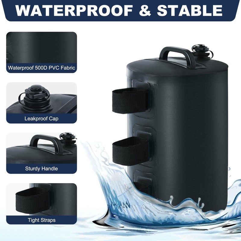 MASTERCANOPY Canopy Heavy Duty 88LBS Weight Water Bag, Set of