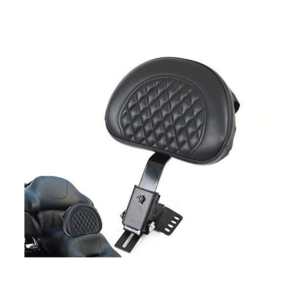 AUFER Black Adjustable Plug-in Driver Rider Backrest Custom Made Fit
