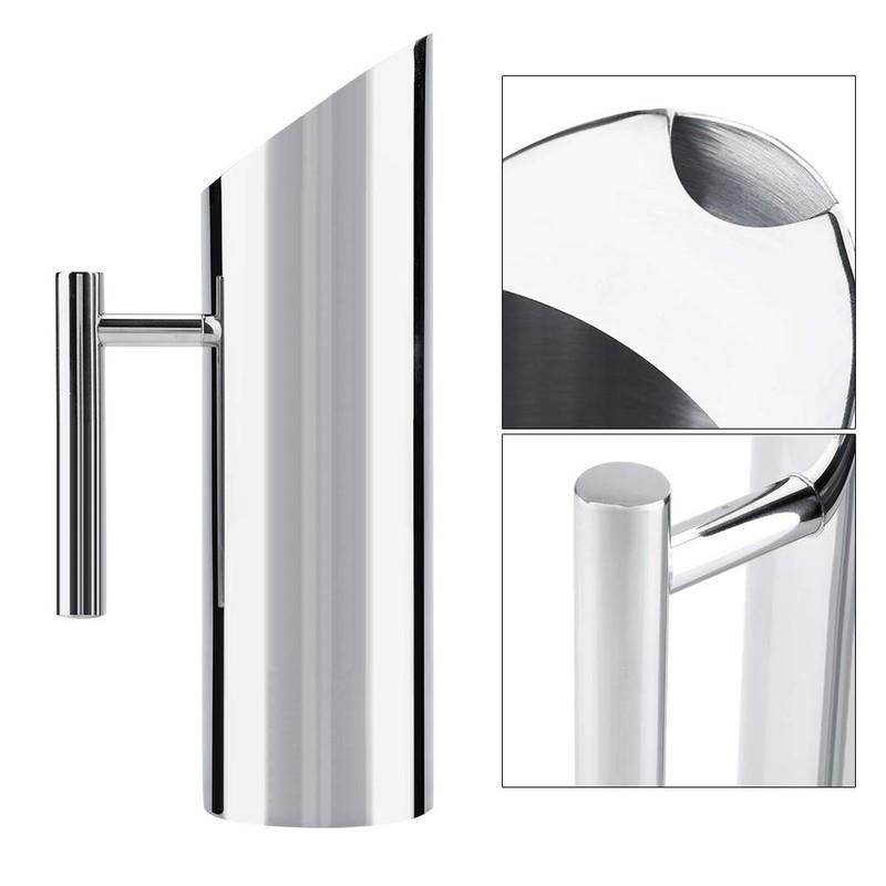 Stainless Steel Jug Cold Drink Pitcher with Ice Guard Cold