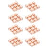 PATIKIL Copper Heatsink 10x10x2mm, 4 Pcs Heat Sink Cooler Radiator