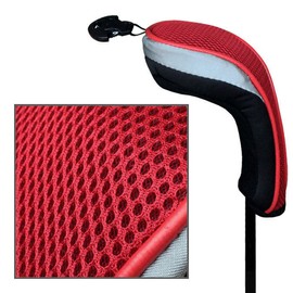 Andux Golf Hybrid Club Head Covers with Interchangeable No. Tag Pack of 2 (MT/HY01 Black/Red)