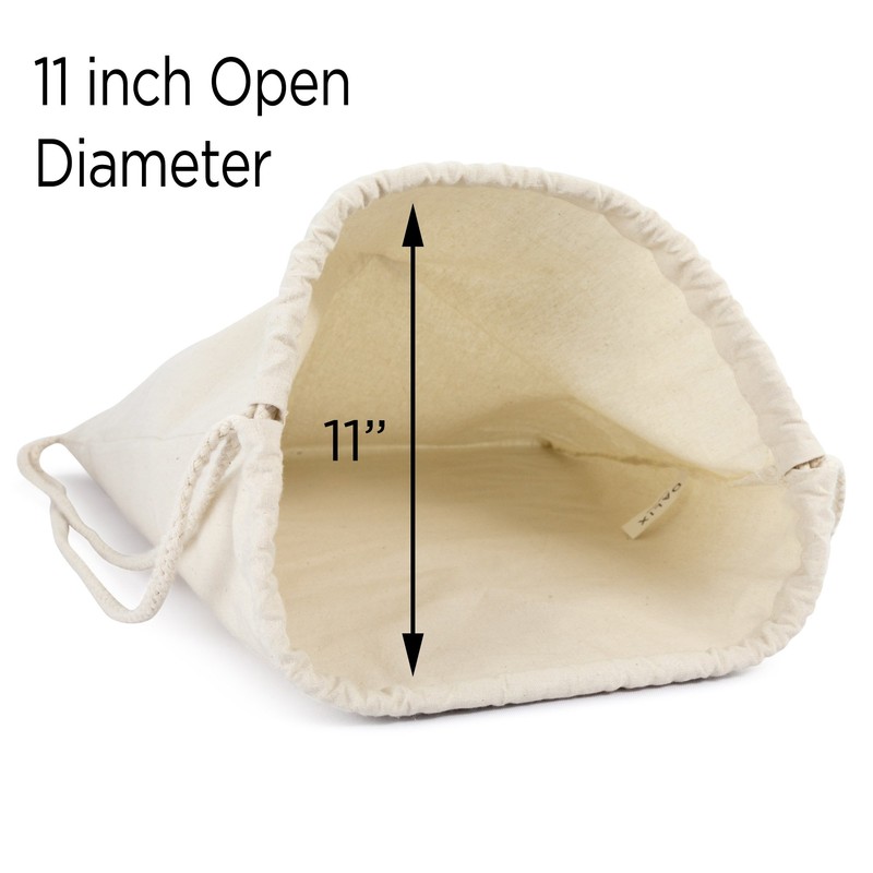 DALIX Canvas Drawstring Bag String Backpack Gym Mens Womens Natural