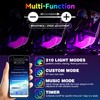 GZ5CG Car Footwell Lights 72 SMD Interior Ambient Lights Multicolor