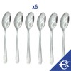 Set of 6 Tea Spoons, Set of Coffee Spoons, Silver-Coloured