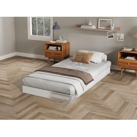 AROMUSTIME Twin Box Spring 5 Inch Low Profile Black Heavy Duty Metal Mattress Foundation/Easy Assembly/Non-Slip/No Noise/Easy Clean Fabric Cover