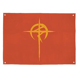 Cospa Mobile Suit Gundam Flashing Hathaway Muffy Flag, Approx. 35.4 x 25.2 inches (90 x 64 cm)